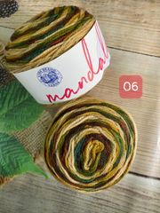 Len cầu vồng Mandala - Nhập khẩu từ hãng Lion Brand - 100% Premium Acrylic - 150gram dài 173m