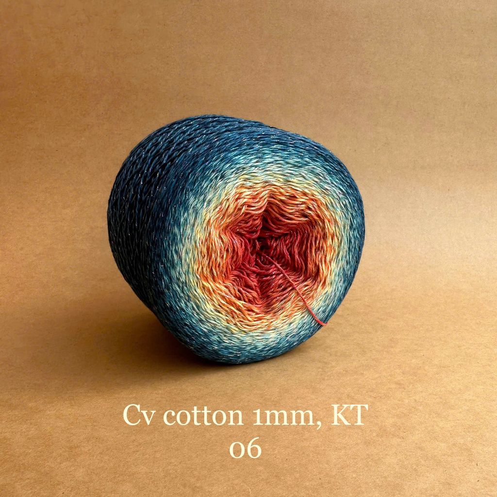 Sợi cầu vồng Cotton 1mm, kim tuyến
