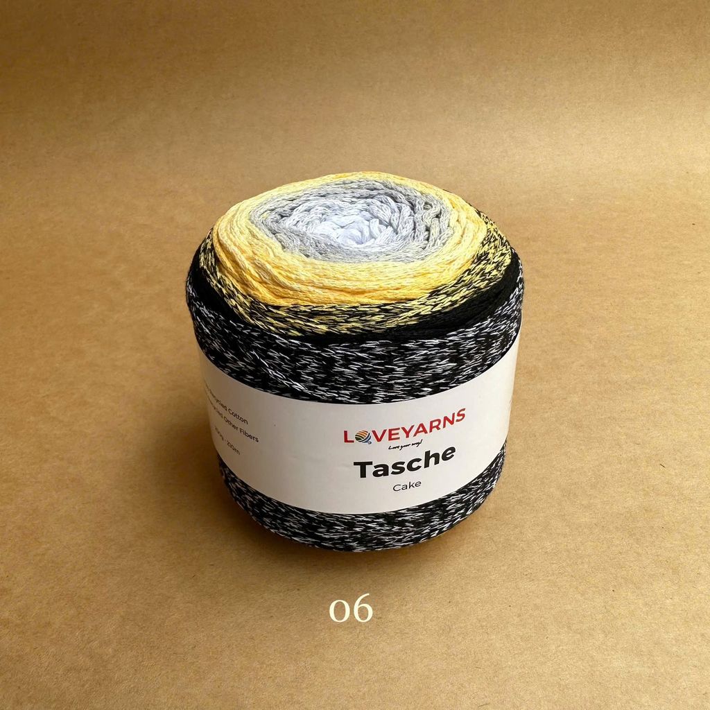 Sợi Tasche Cake nhập khẩu từ Loveyarns, đan móc túi, ví, nón, giỏ xách