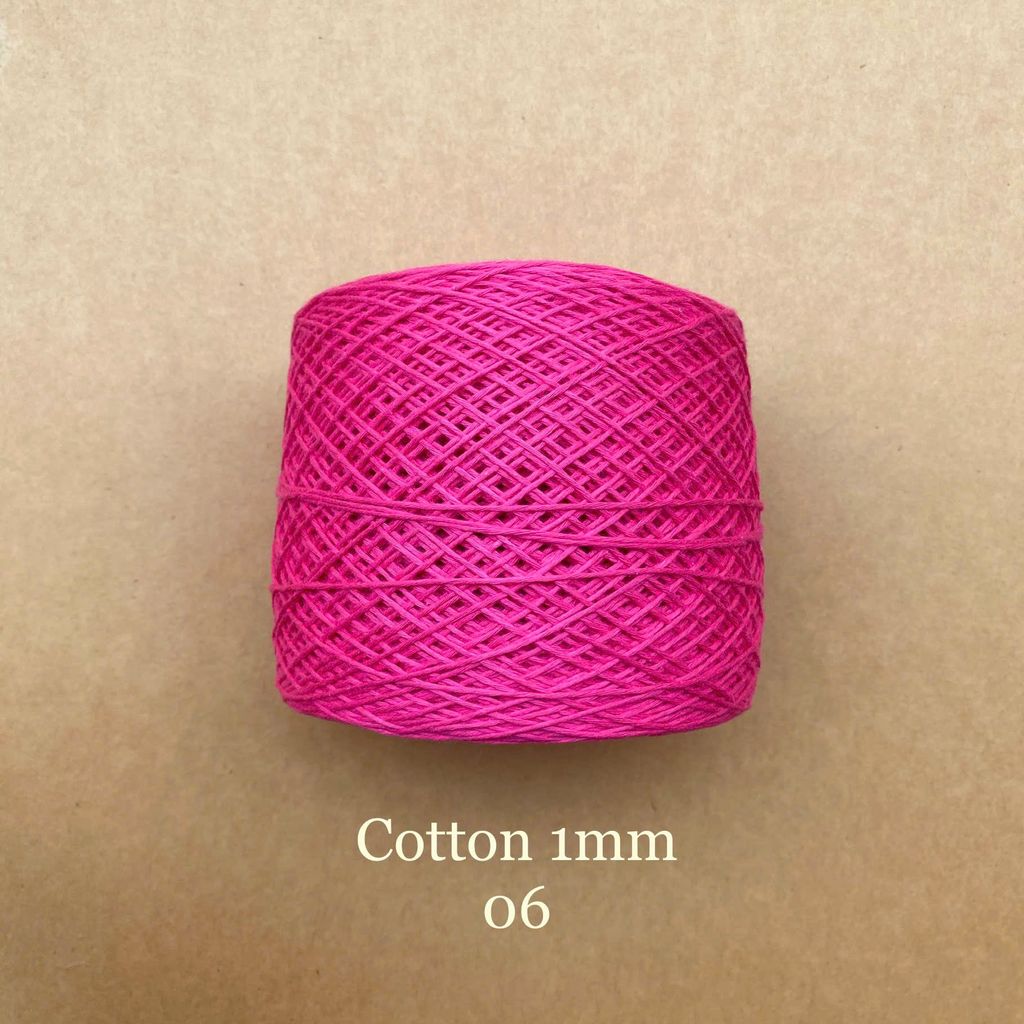 Sợi Cotton 1mm, 300g, đan móc áo, váy, khăn