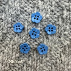 Gói 6 cúc áo 1cm, hình hoa, nhiều màu - Chou.ihandmade