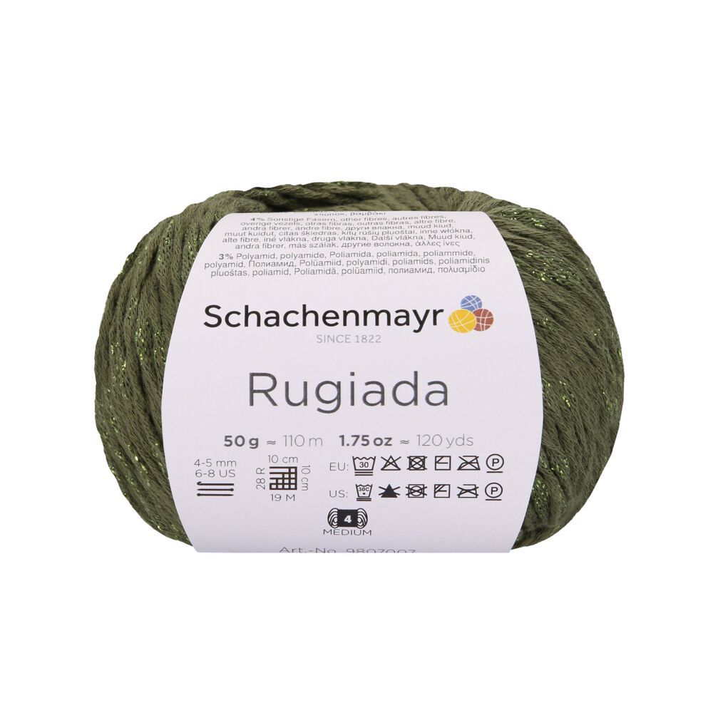 Sợi cotton lấp lánh Rugiada - Schachenmayr, đan móc áo, khăn