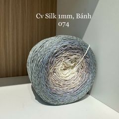 Cầu vồng sợi Silk, cỡ 1.0mm, 300g, dòng bánh, đan móc áo, váy, khăn