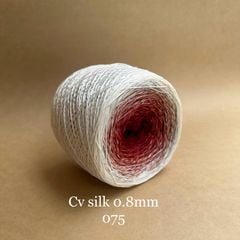 Cầu vồng Silk 0.8mm, 300g, dòng bánh, Chouihandmade, đan móc áo, váy, khăn