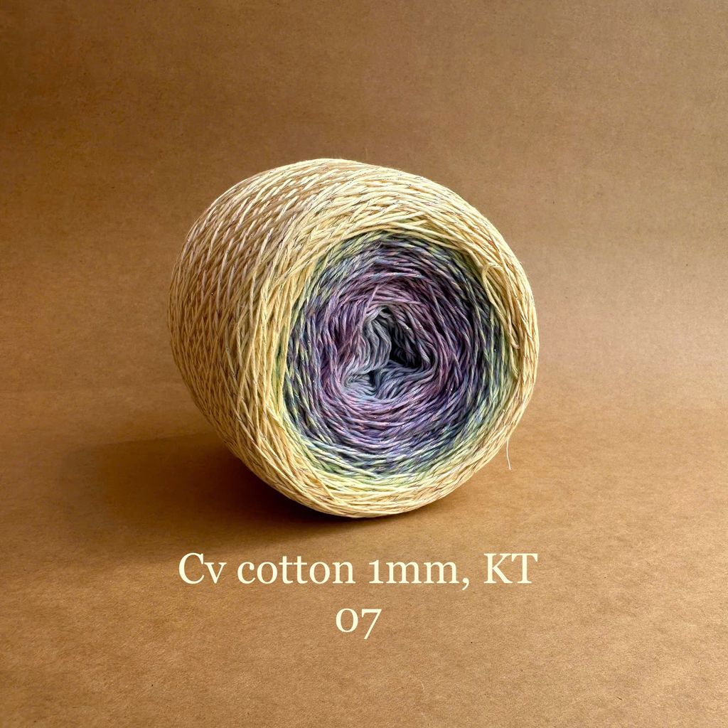 Sợi cầu vồng Cotton 1mm, kim tuyến
