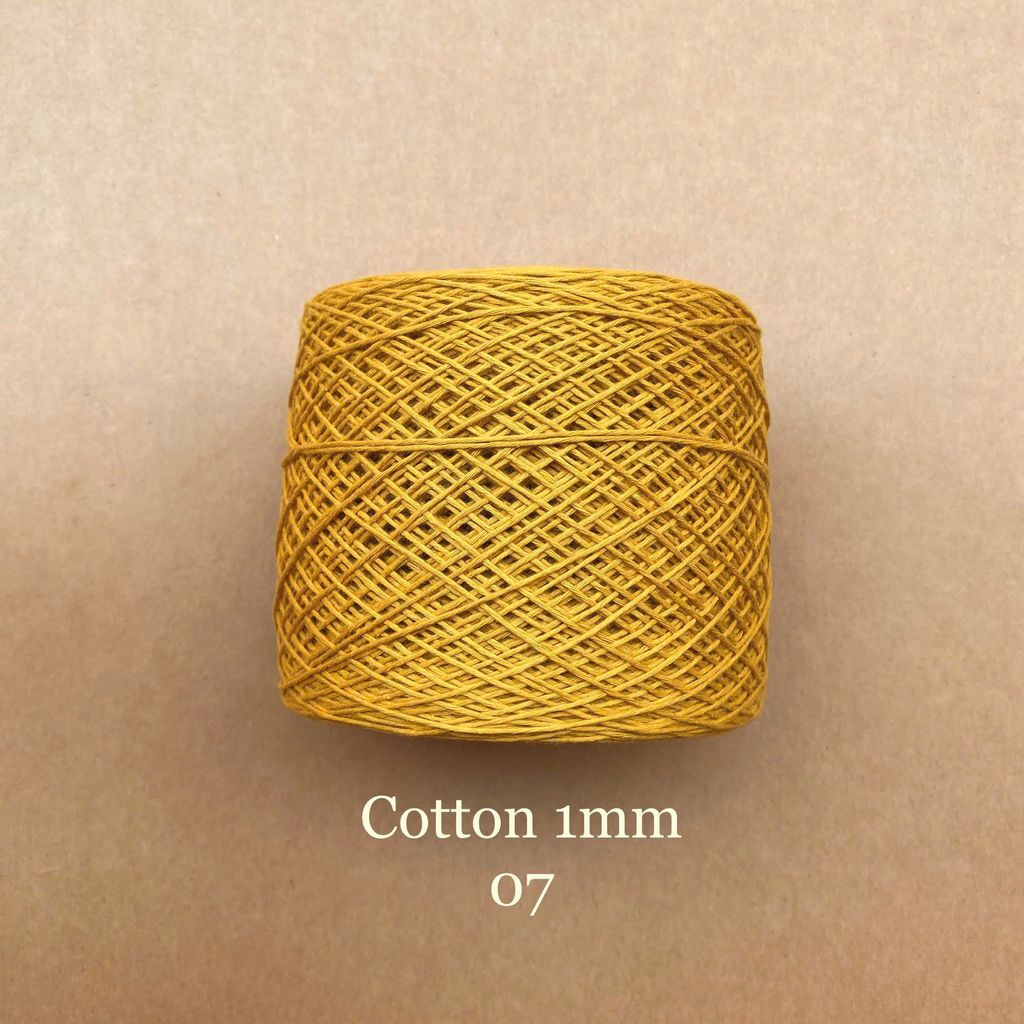 Sợi Cotton 1mm, 300g, đan móc áo, váy, khăn