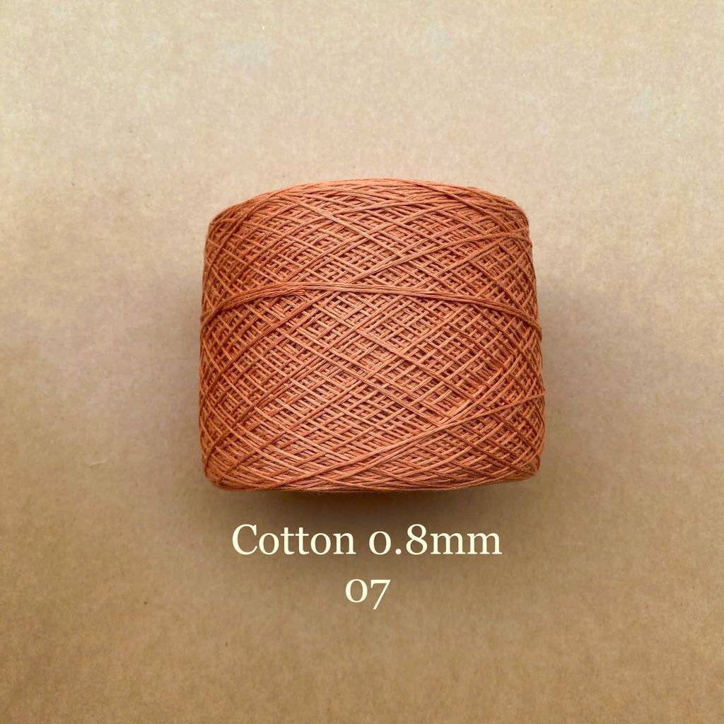 Sợi Cotton 0.8mm, 300g, đan móc áo, váy, khăn