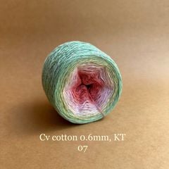 Sợi cầu vồng Cotton 0.6mm, kim tuyến