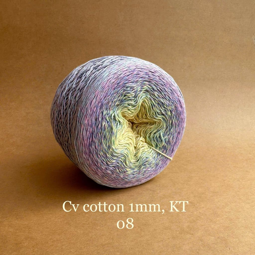 Sợi cầu vồng Cotton 1mm, kim tuyến