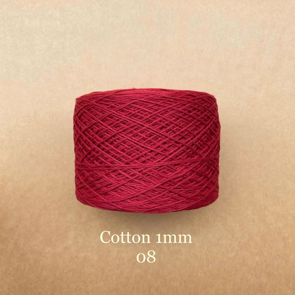 Sợi Cotton 1mm, 300g, đan móc áo, váy, khăn