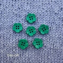 Gói 6 cúc áo 1.4cm, hình hoa, nhiều màu - Chou.ihandmade