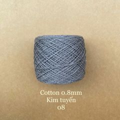 Sợi Cotton 0.8mm, kim tuyến, đan móc áo, váy, khăn