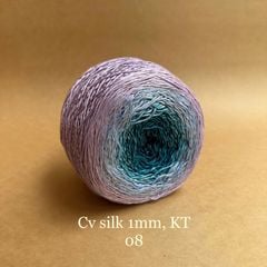 Cầu vồng sợi Silk kim tuyến, cỡ 1.0mm, 300g, đan móc áo, váy, khăn