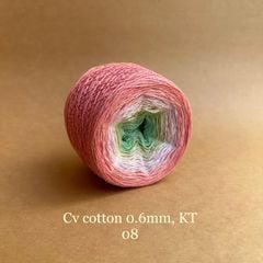 Sợi cầu vồng Cotton 0.6mm, kim tuyến