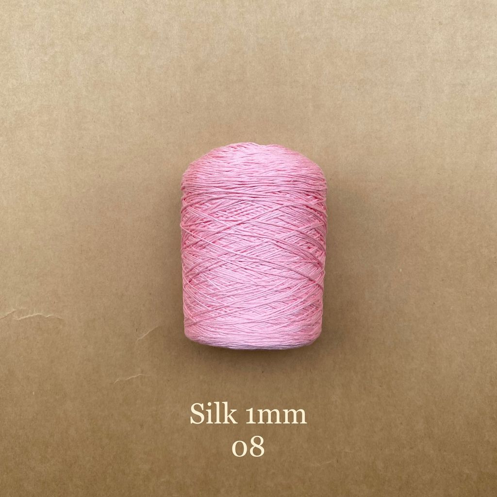 Cuộn sợi 100% Silk 1mm, 300g màu trơn