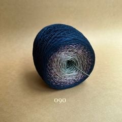 Cầu vồng sợi Silk, cỡ 1.0mm, 300g, dòng bánh, đan móc áo, váy, khăn