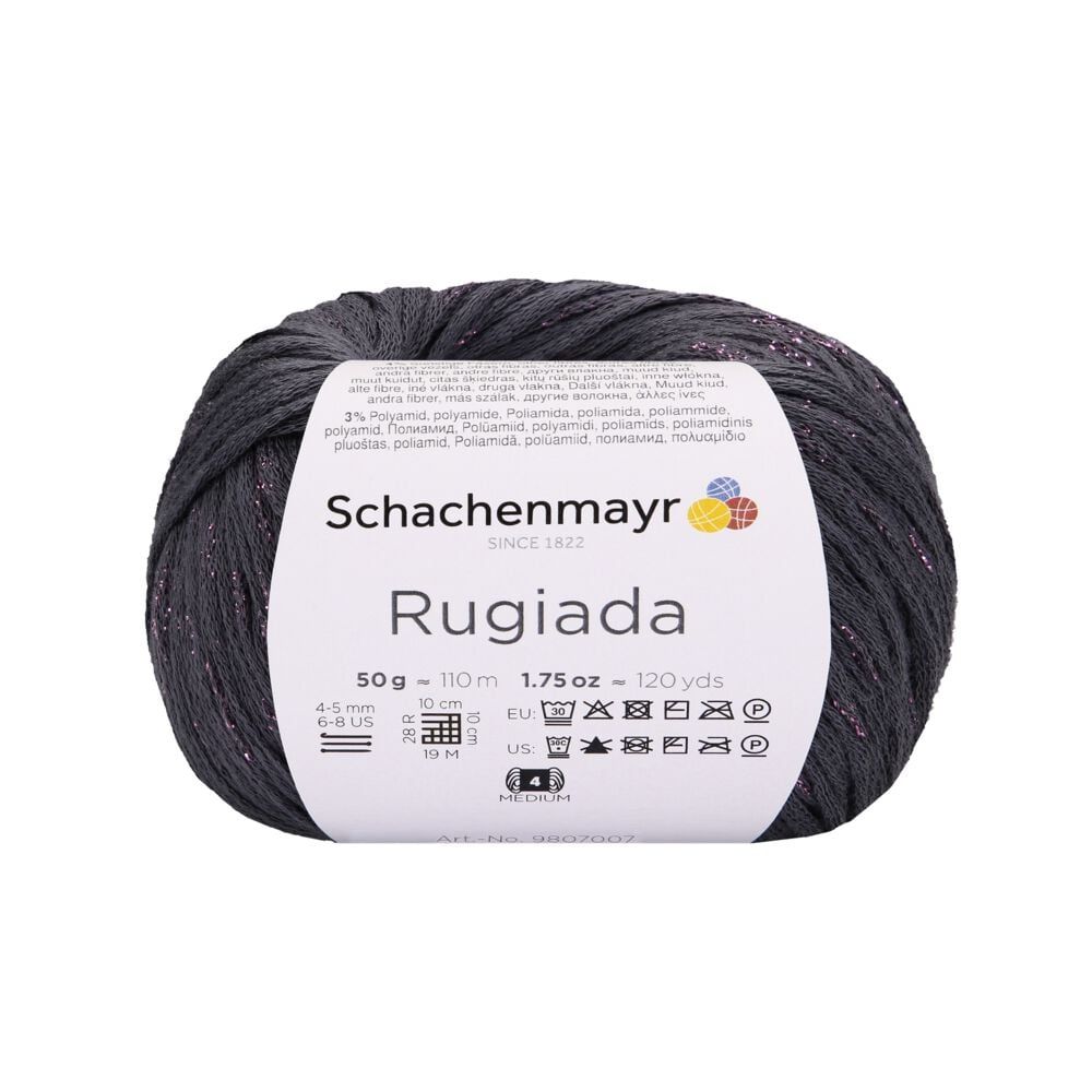 Sợi cotton lấp lánh Rugiada - Schachenmayr, đan móc áo, khăn