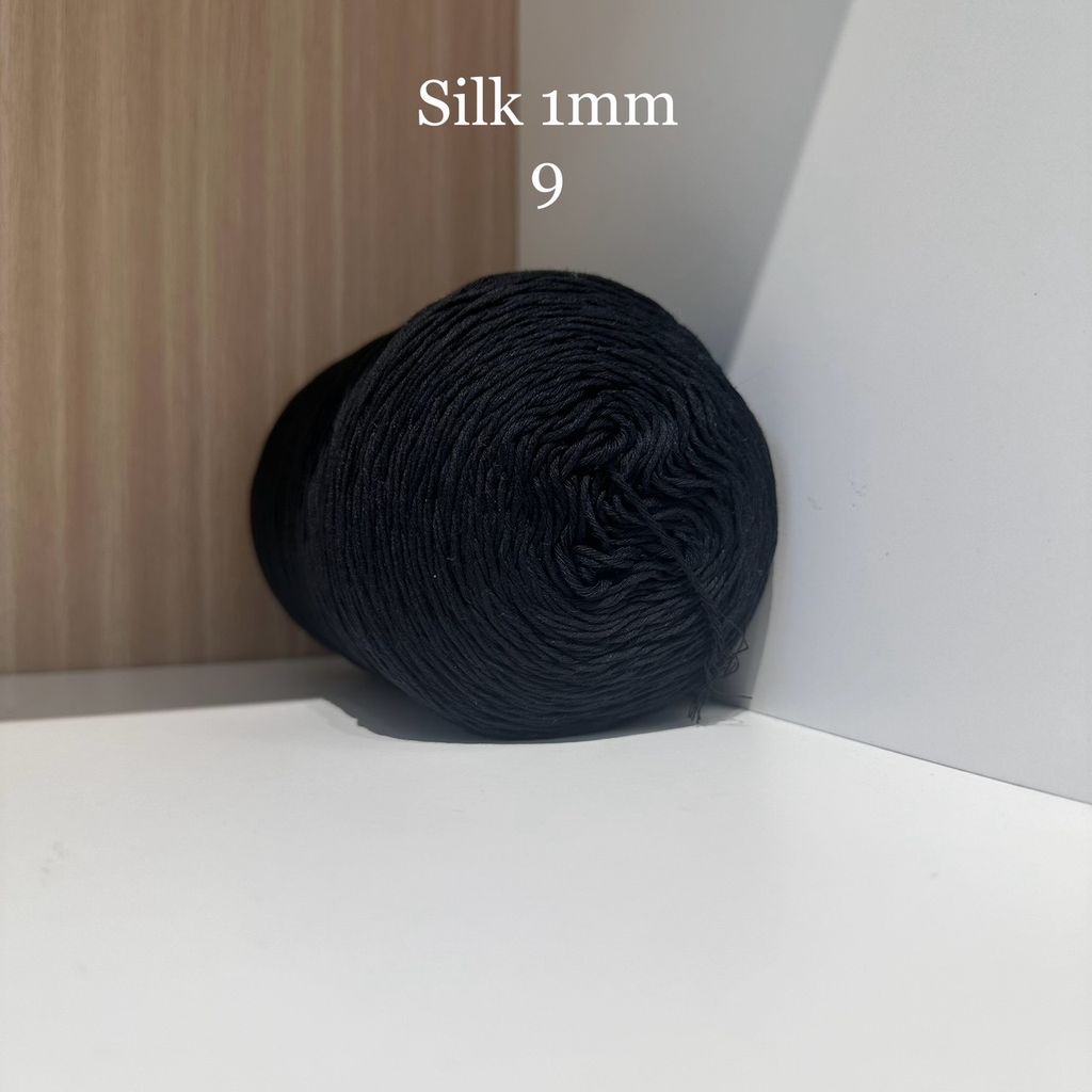 Cuộn sợi 100% Silk 1mm, 300g màu trơn