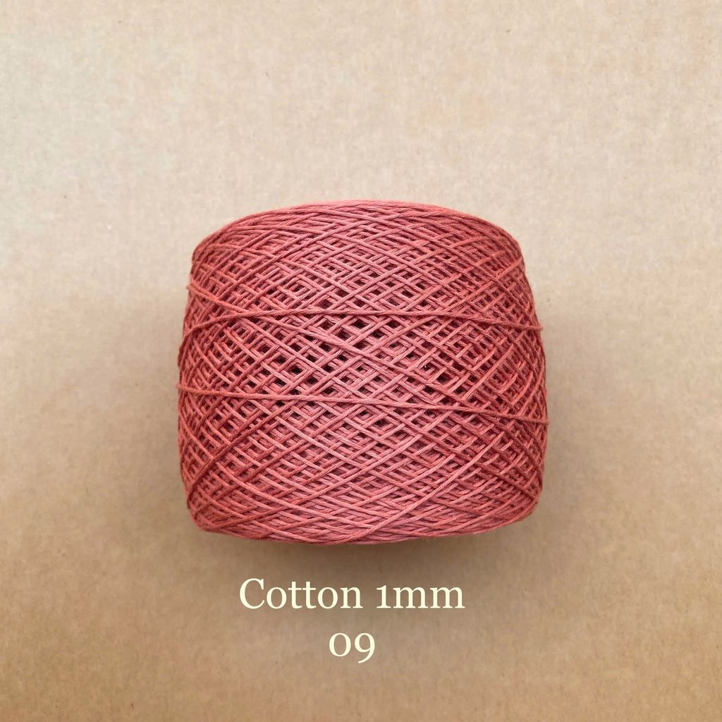 Sợi Cotton 1mm, 300g, đan móc áo, váy, khăn