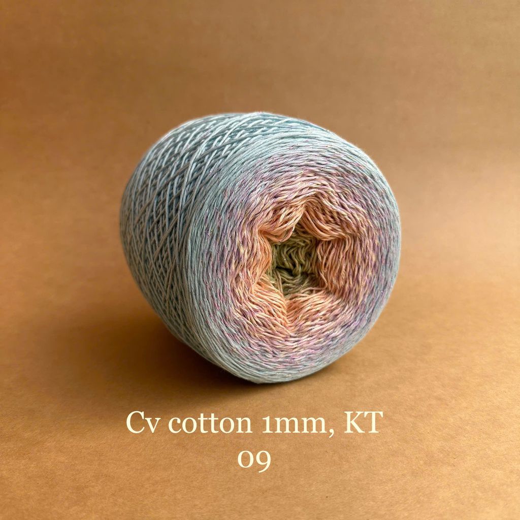 Sợi cầu vồng Cotton 1mm, kim tuyến