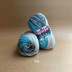 Len Splash nhập từ Papatya, đan móc áo, váy, khăn