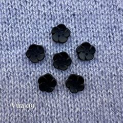 Gói 6 cúc áo 1.4cm, hình hoa, nhiều màu - Chou.ihandmade