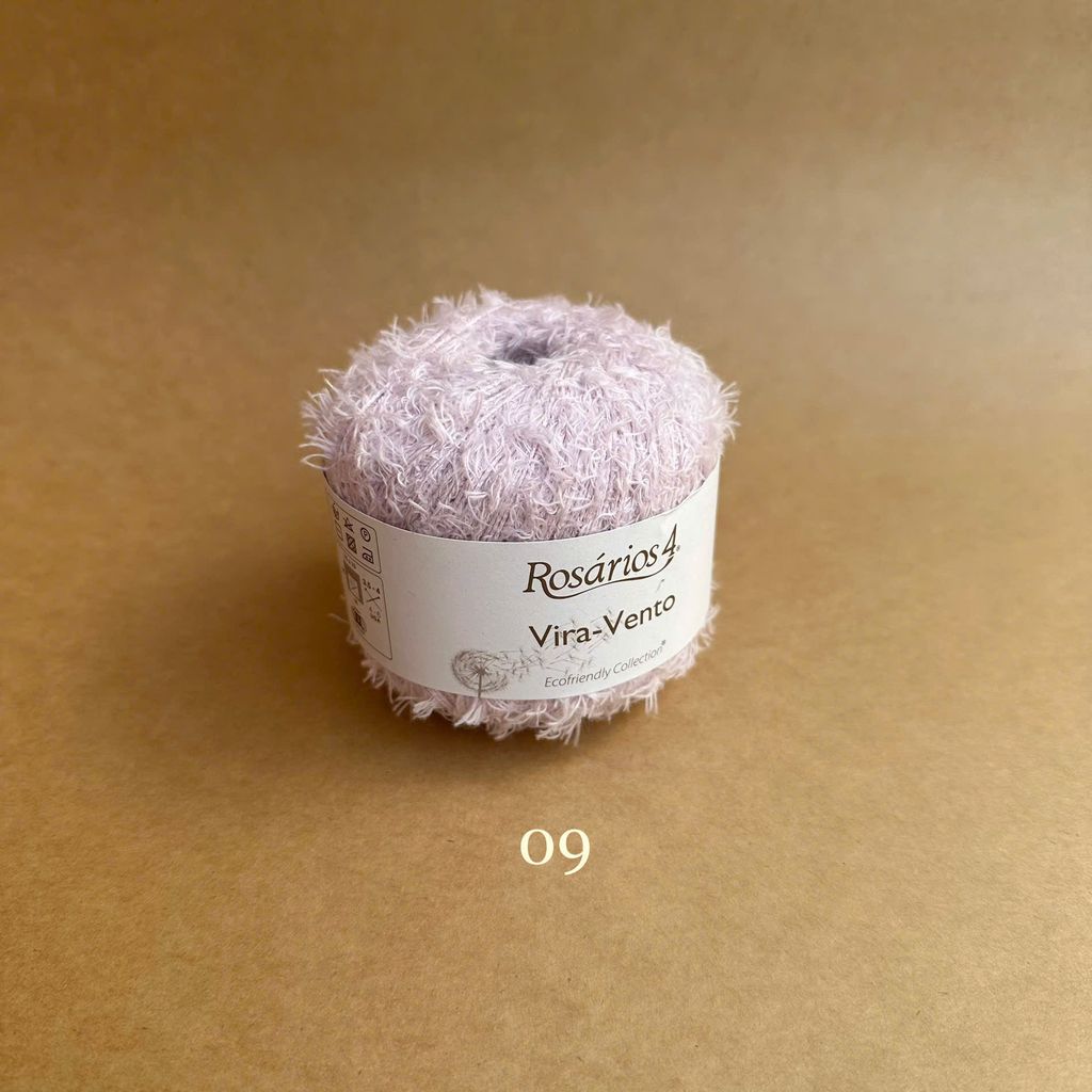 Sợi cotton Vira-Vento nhập từ Rosarios 4, đan móc áo, váy, khăn