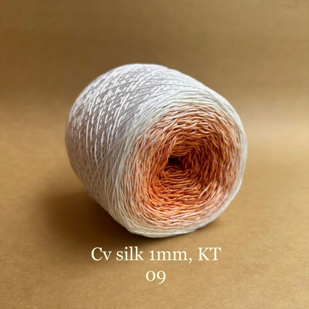 Cầu vồng sợi Silk kim tuyến, cỡ 1.0mm, 300g, đan móc áo, váy, khăn