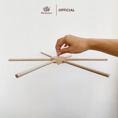 Bộ khung gỗ treo nôi, dùng để đan móc đồ dùng nội thất, Chouihandmade