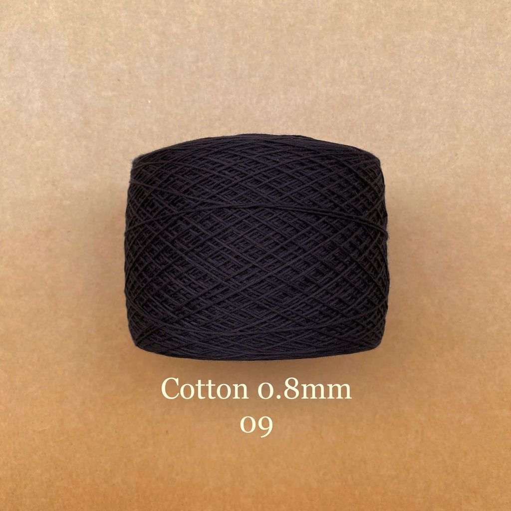 Sợi Cotton 0.8mm, 300g, đan móc áo, váy, khăn