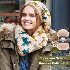 Len đông Superlana Midi nhập khẩu từ Alize Yarns, đan móc thú, áo, nón, khăn