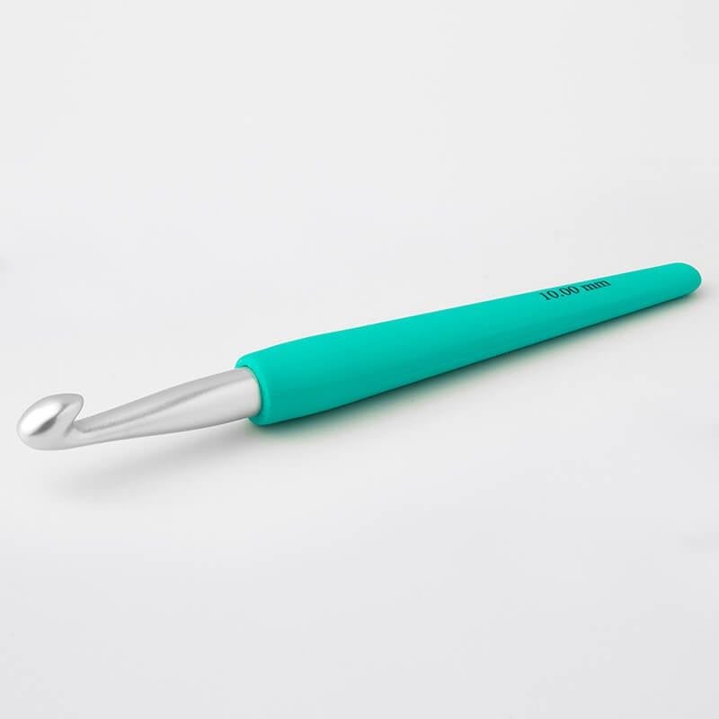 Kim móc aluminum WAVES cán nhựa nhiều màu nhập khẩu từ Knitpro, dùng móc áo, nón, túi