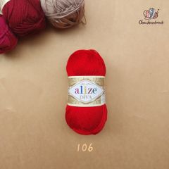 Sợi acrylic bóng Diva nhập khẩu từ Alize yarns đan móc bikini, áo, váy, thú, nón cực xinh