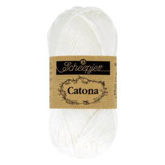 Sợi cotton Catona 50g - Scheepjes, đan móc áo, nón, búp bê