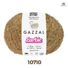 Len lông xù Barbie nhập từ Gazzal, đan móc áo, váy, khăn