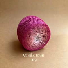 Cầu vồng sợi Silk, cỡ 1.0mm, 300g, dòng bánh, đan móc áo, váy, khăn