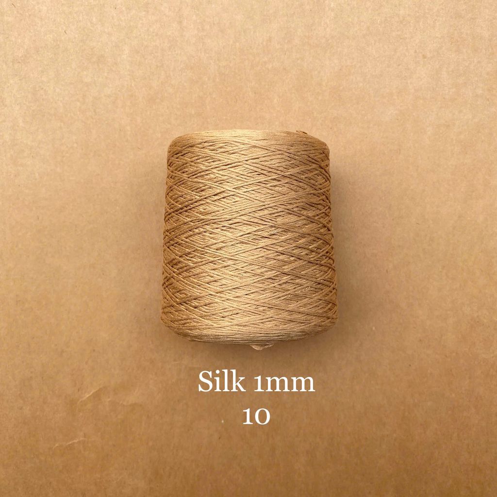 Cuộn sợi 100% Silk 1mm, 300g màu trơn