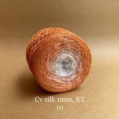 Cầu vồng sợi Silk kim tuyến, cỡ 1.0mm, 300g, đan móc áo, váy, khăn
