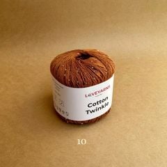 Sợi lấp lánh Cotton Twinkle nhập từ Loveyarns, đan móc áo, váy, khăn