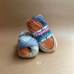 Len Splash nhập từ Papatya, đan móc áo, váy, khăn