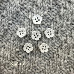 Gói 6 cúc áo 1cm, hình hoa, nhiều màu - Chou.ihandmade