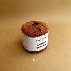 Sợi lấp lánh Cotton Twinkle nhập từ Loveyarns, đan móc áo, váy, khăn