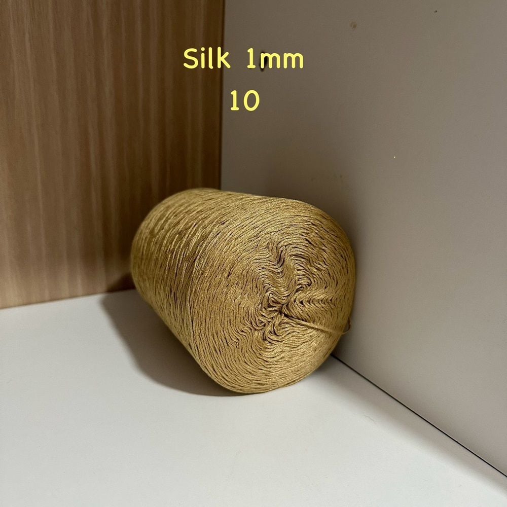 Cuộn sợi 100% Silk 1mm, 300g màu trơn