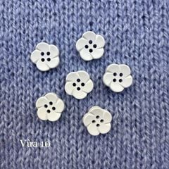Gói 6 cúc áo 1.4cm, hình hoa, nhiều màu - Chou.ihandmade