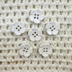 Gói 6 cúc áo 1.6cm, hình hoa, nhiều màu - Chou.ihandmade