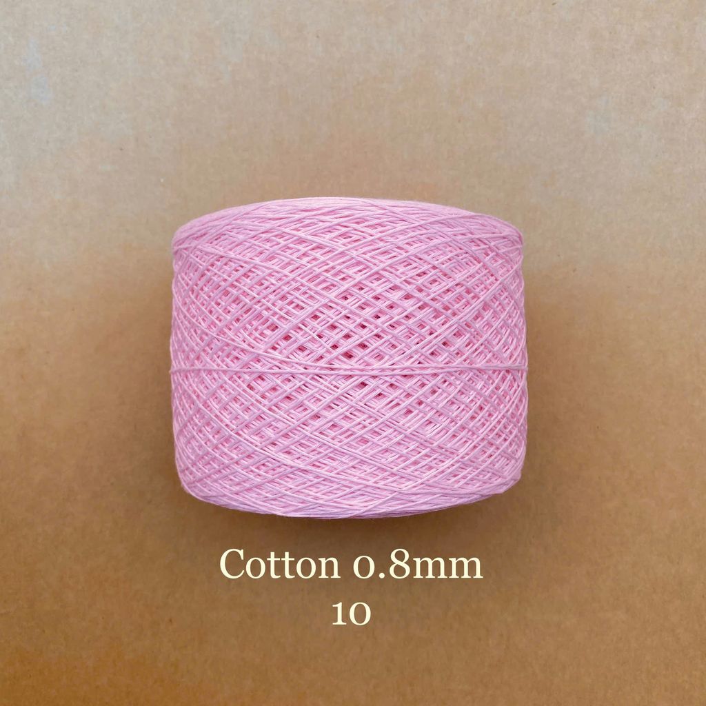 Sợi Cotton 0.8mm, 300g, đan móc áo, váy, khăn