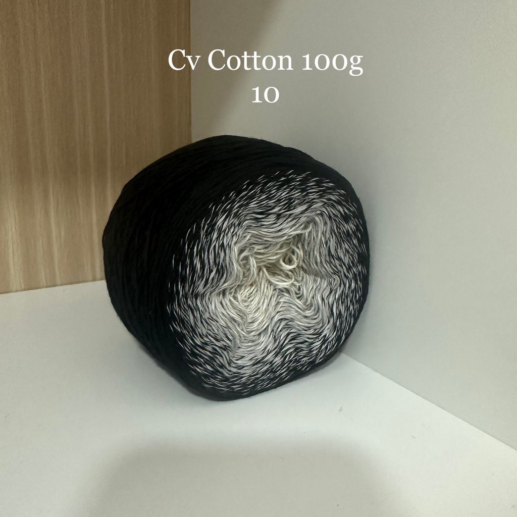 Sợi cầu vồng Cotton 0.8mm cuộn 100g, Chouihandmade, đan móc áo, váy