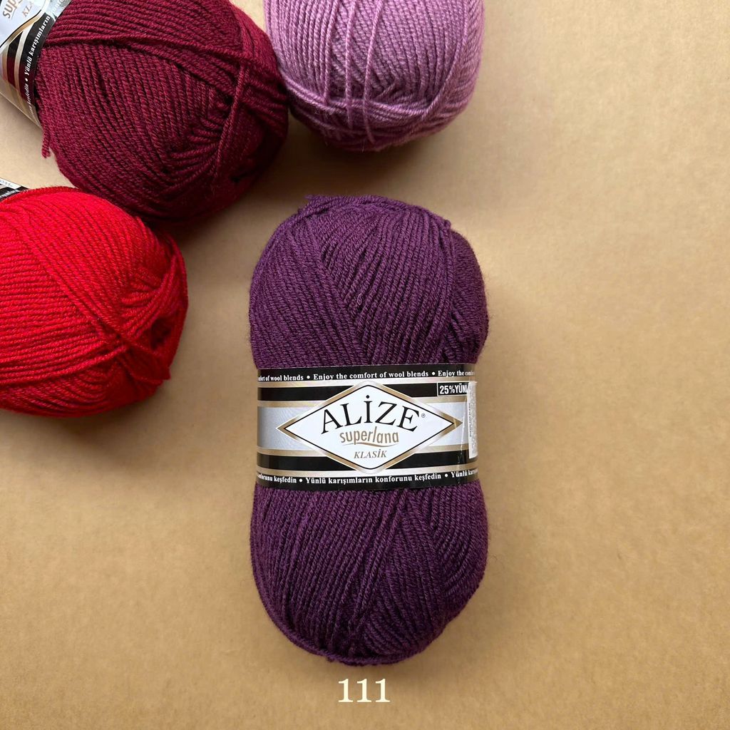 Len ấm Superlana Klasik nhập khẩu từ Alize Yarns đan móc nón, khăn, áo