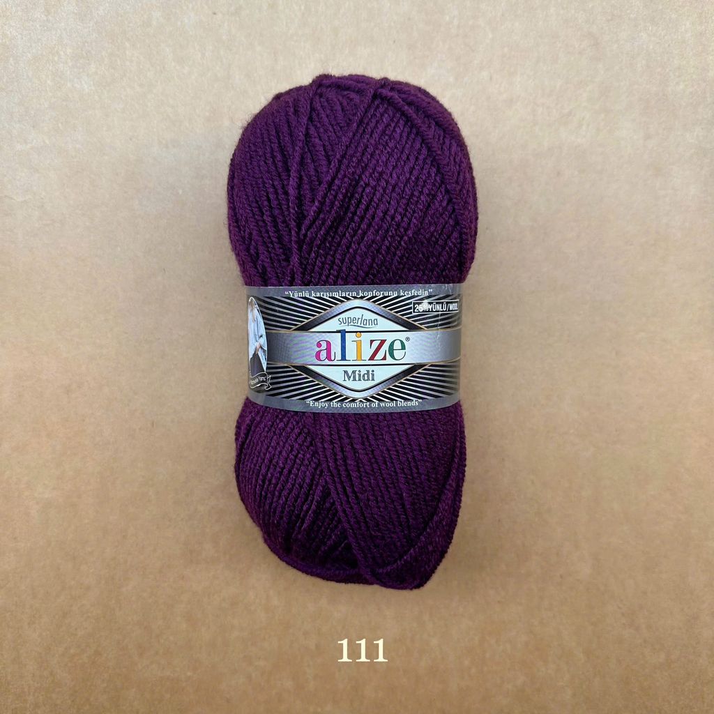 Len đông Superlana Midi nhập khẩu từ Alize Yarns, đan móc thú, áo, nón, khăn