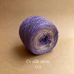 Cầu vồng sợi Silk, cỡ 1.0mm, 300g, dòng bánh, đan móc áo, váy, khăn
